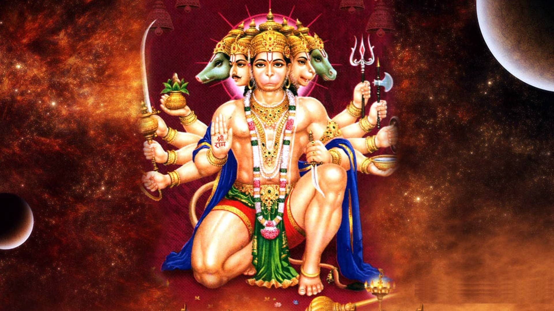 100+] Angry Hanuman Wallpapers | Wallpapers.com