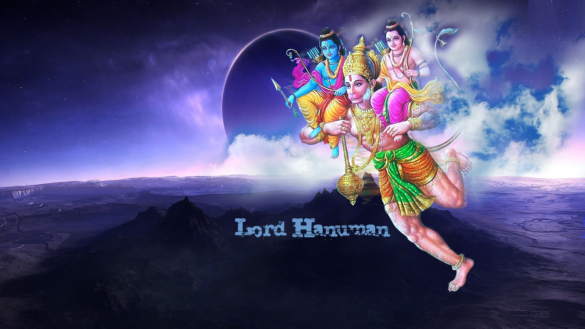 Divine Thought :: Temples, Mantras, Slokas, Festivals, Facts of God: Lord Hanuman  Wallpapers