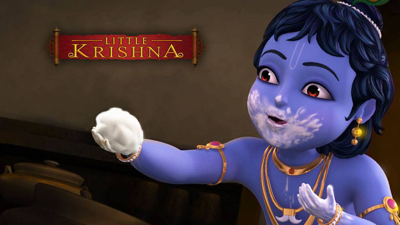 Little Krishna 3d Hd Wallpaper