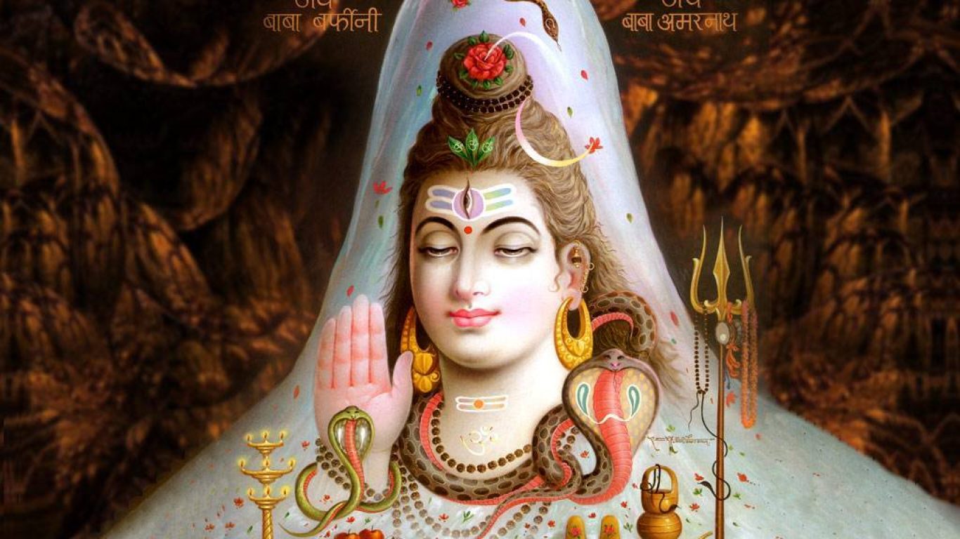 Shiv Shankar Bhole Nath Lord Shiva Amarnath Shivling Wallpaper