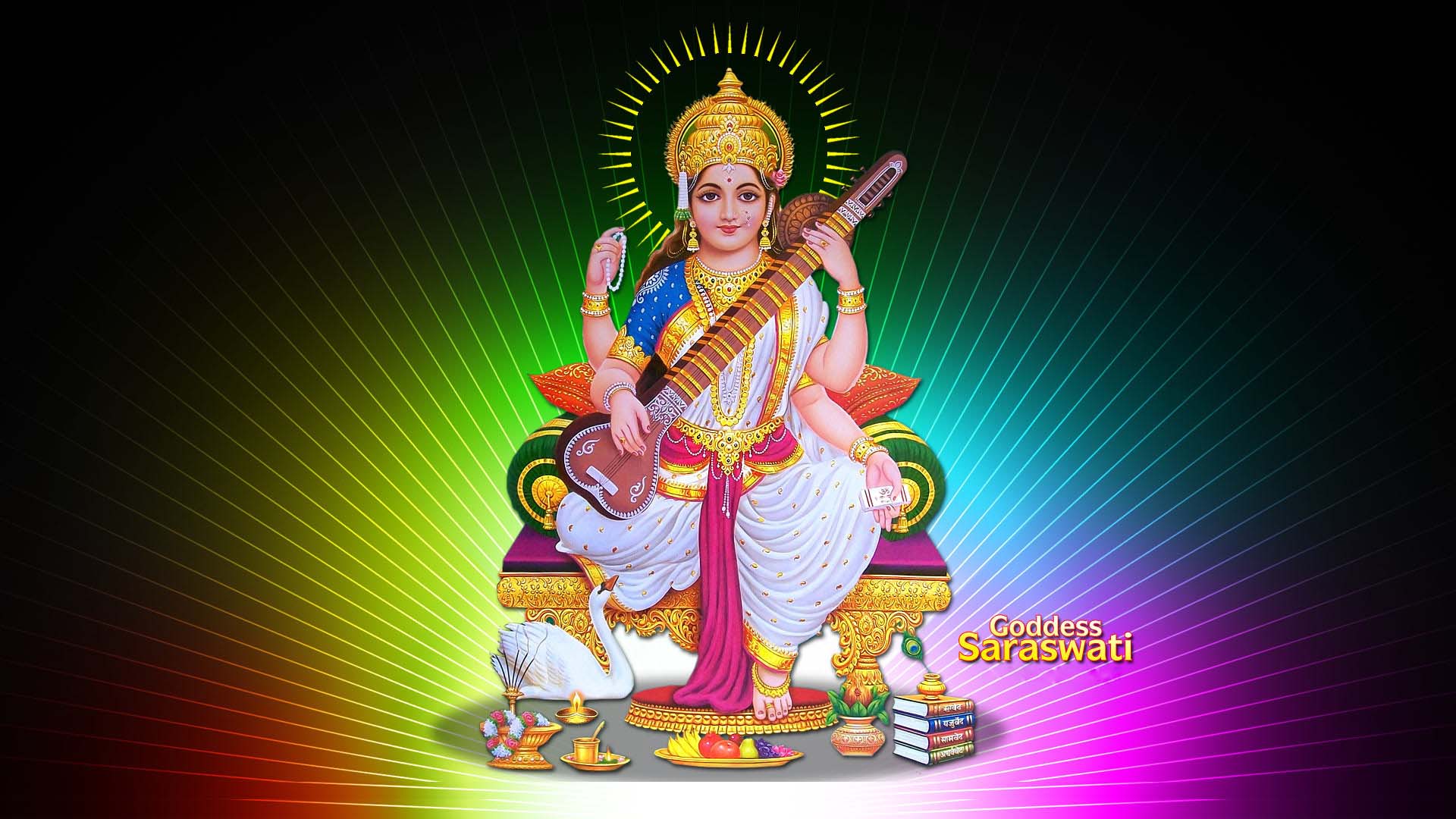 Beautiful Images Of Maa Saraswati Hindu Gods and Goddesses.