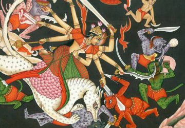 Beautiful Paintings Of Maa Durga