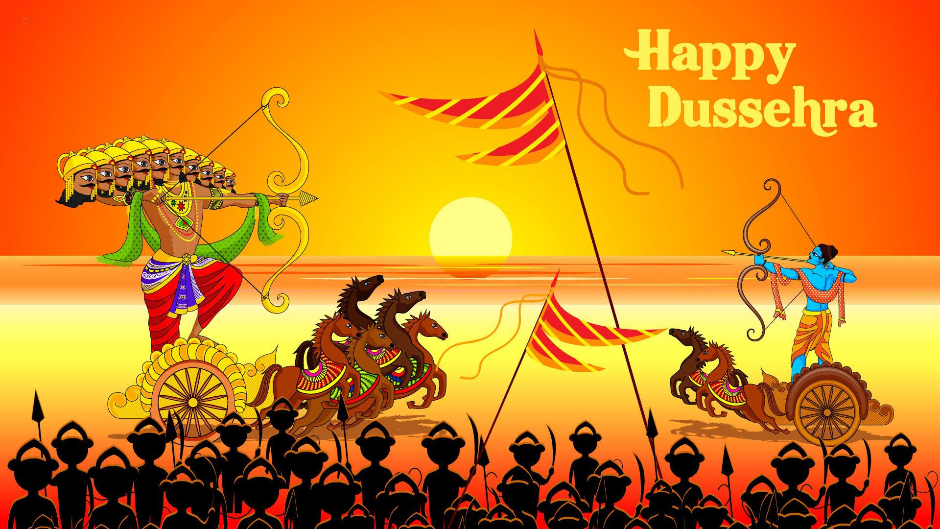 Dussehra Drawing Picture