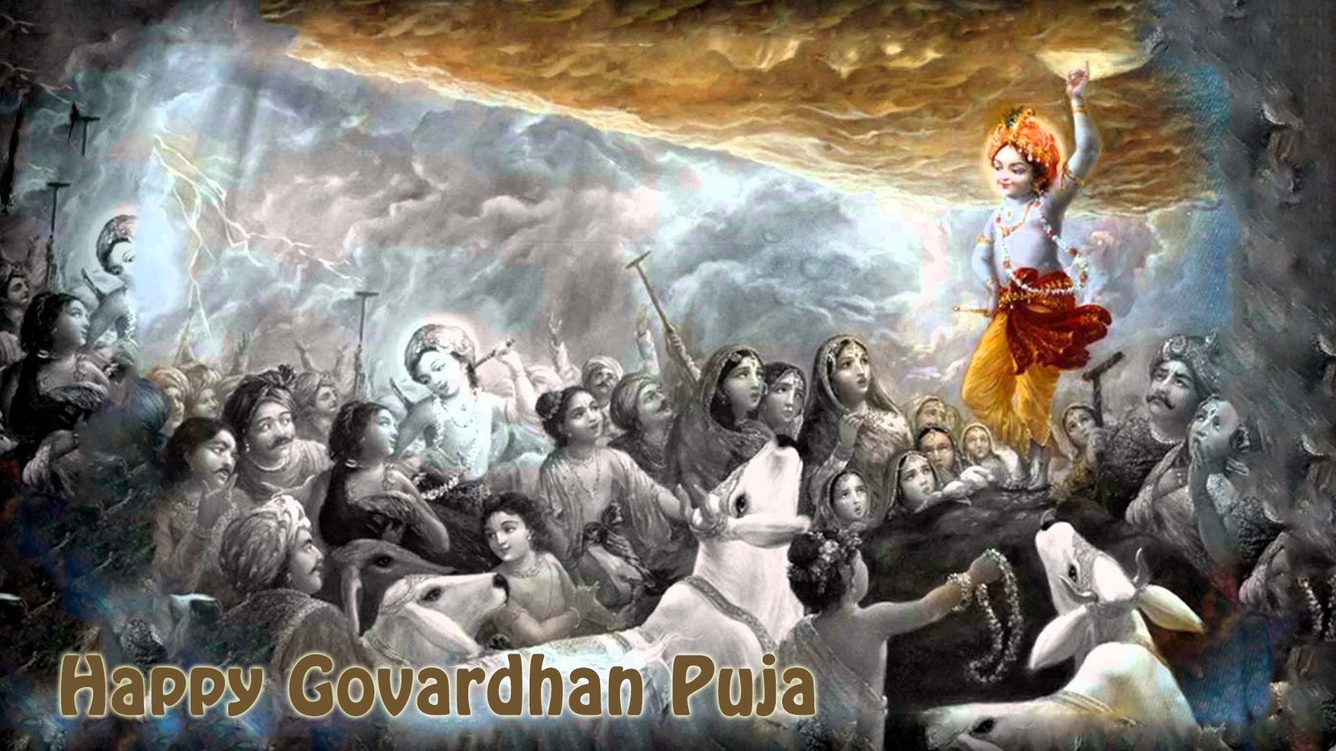 Govardhan Puja Image Wallpaper | Festivals Govardhan Puja Image Wallpaper | Festivals
