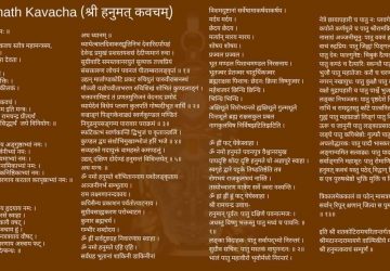 Hanumath Kavacha In Sanskrit