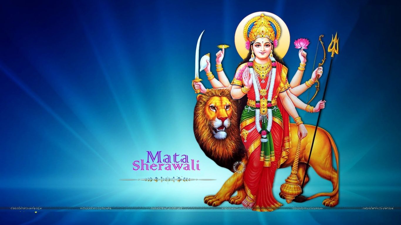 Jai Mata Di Goddess Durga Desktop Wallpaper | Festivals