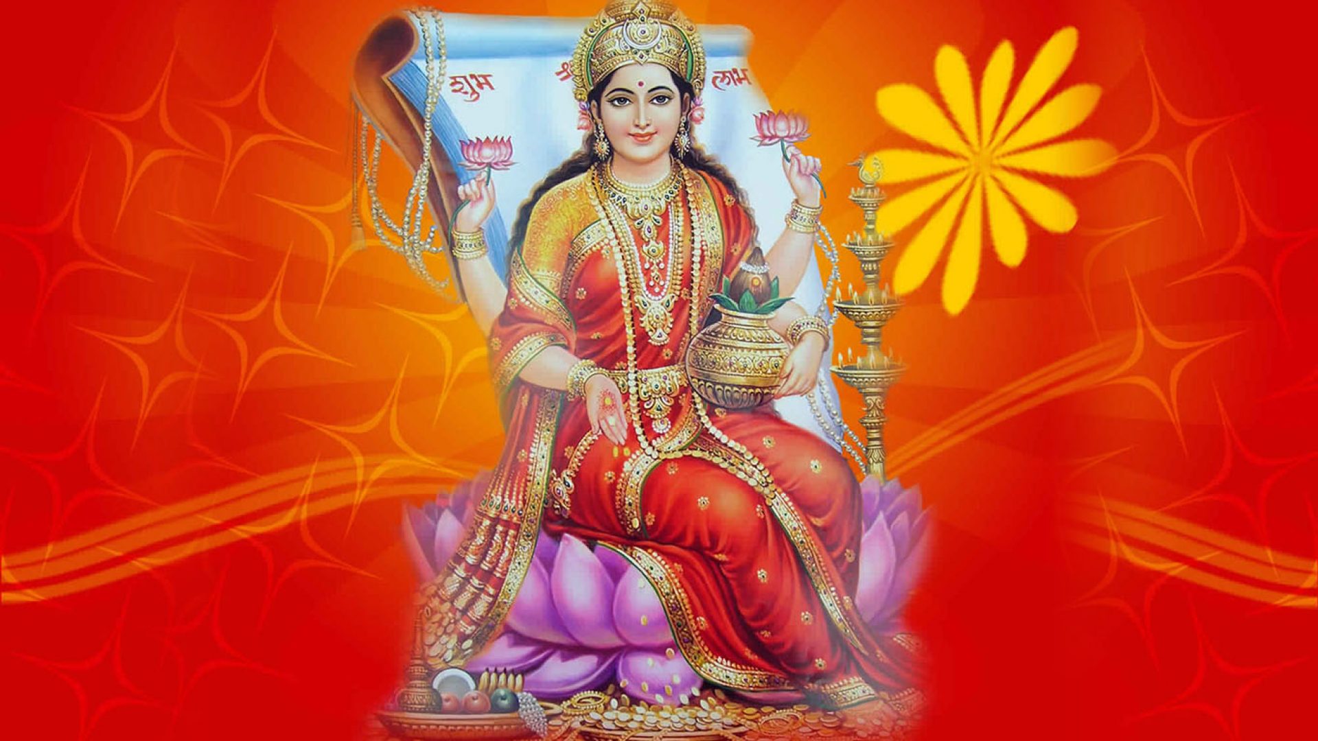 Laxmi Devi Images Hd Wallpapers | Goddess Maa Lakshmi