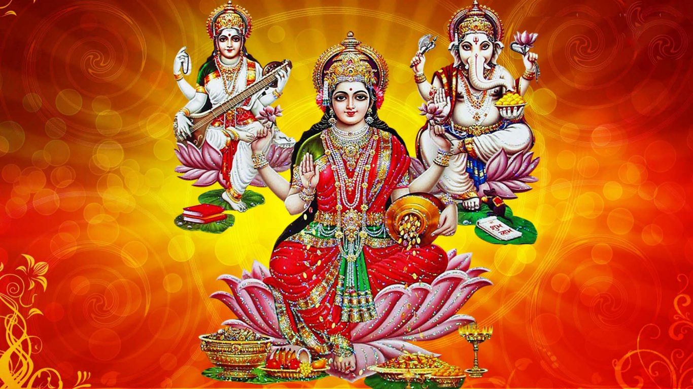 Laxmi Ganesh Saraswati Full Hd Wallpaper - God HD Wallpapers