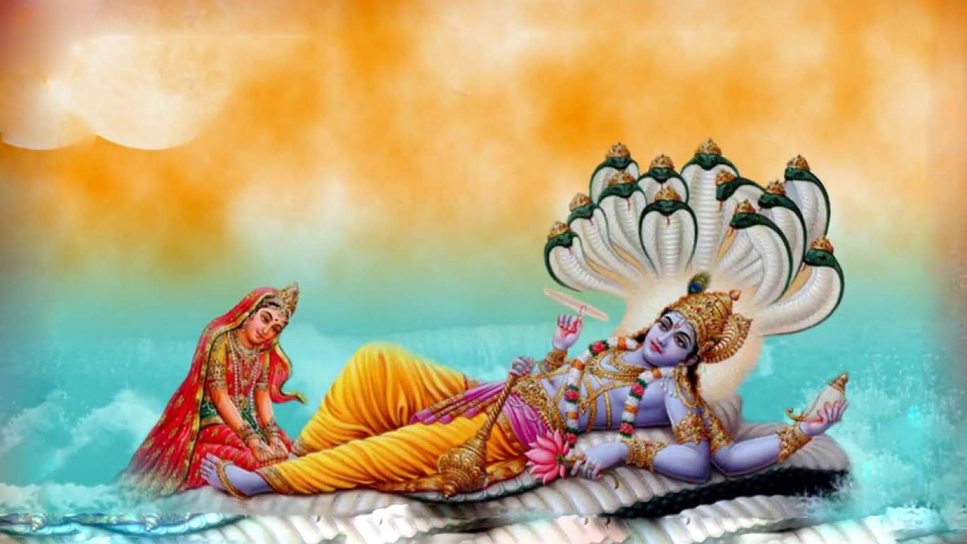 Laxmi Mata Vishnu Bhagwan Ka Photo - God HD Wallpapers