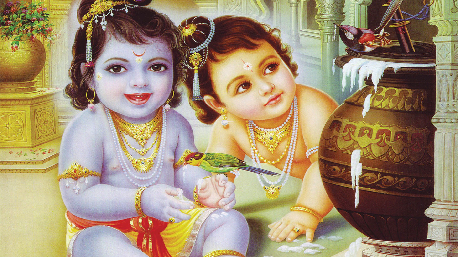 lord krishna images with cow