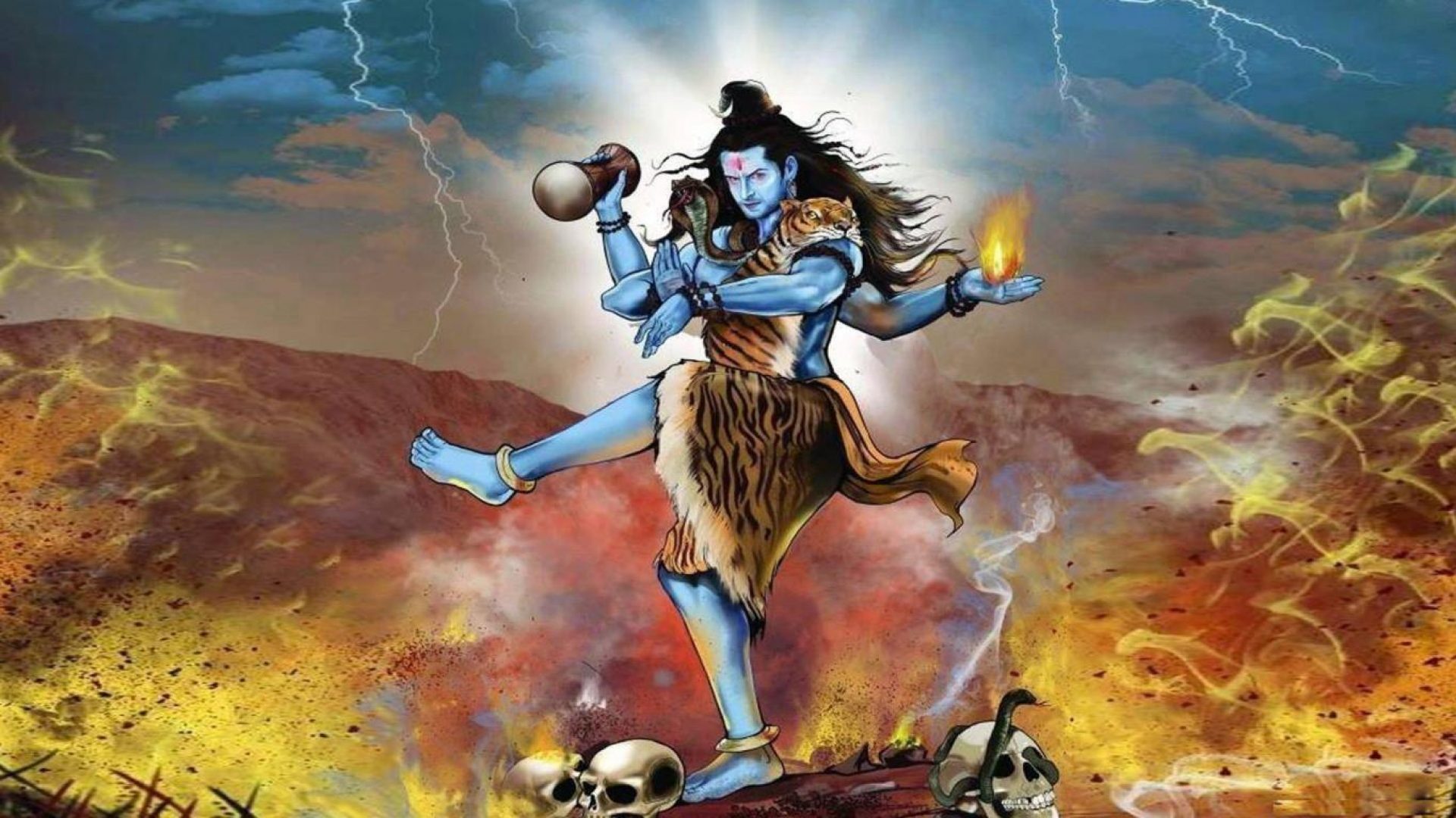 lord shiva angry wallpaper