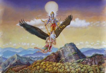 Lord Vishnu On Garuda Photo