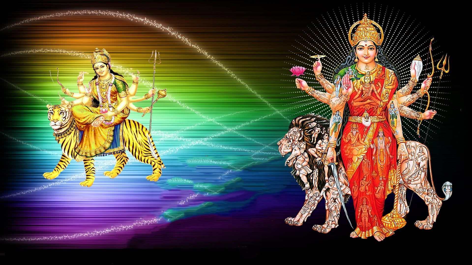 Maa Durga 3d Wallpaper Goddess Maa Durga