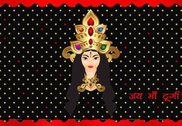 Maa Durga Abstract Painting