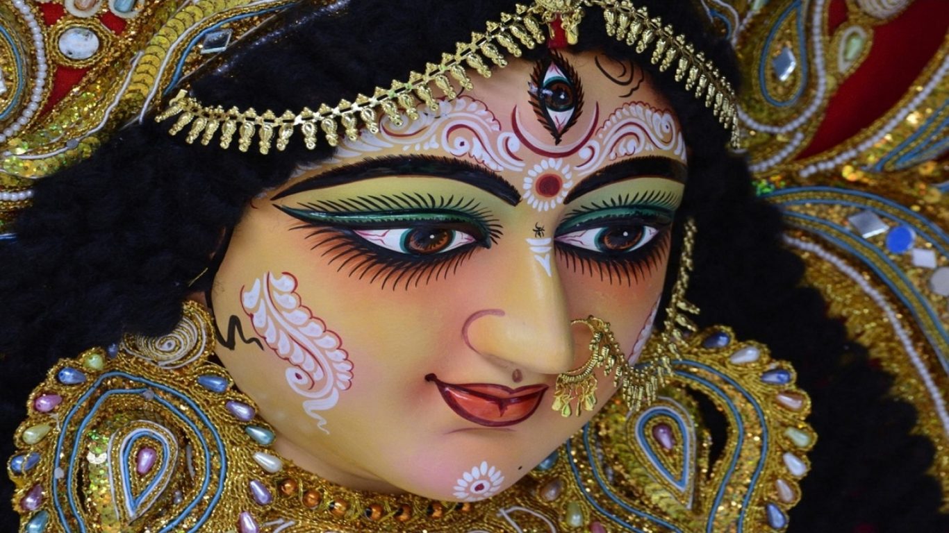 Maa Durga Face Hd Wallpaper 1080p - God HD Wallpapers