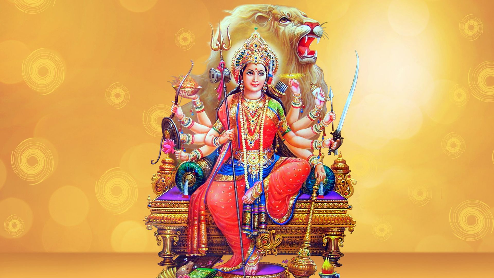 Maa Gauri Wallpapers Hd | Goddess Maa Durga