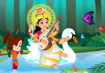 Maa Saraswati 3d Images