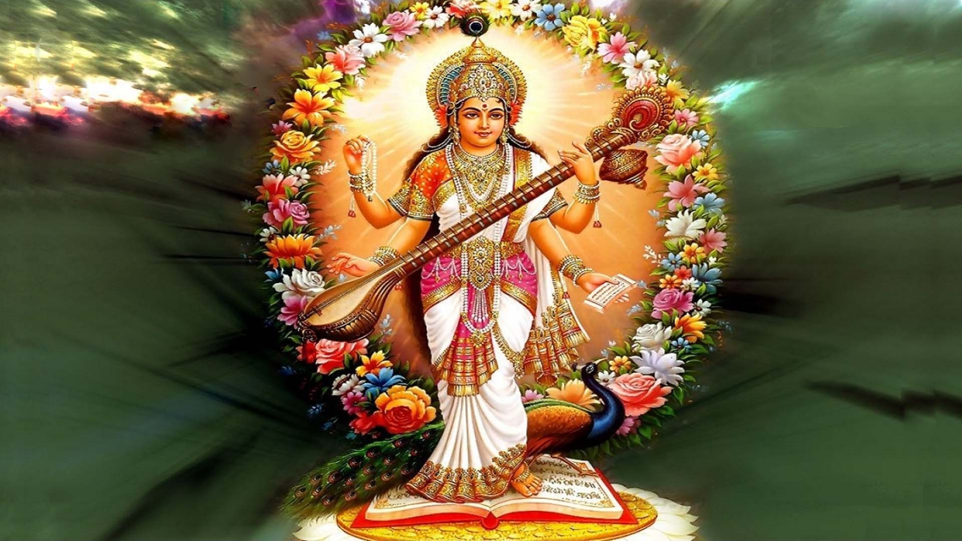 100 Saraswati Mata Wallpapers  Wallpaperscom