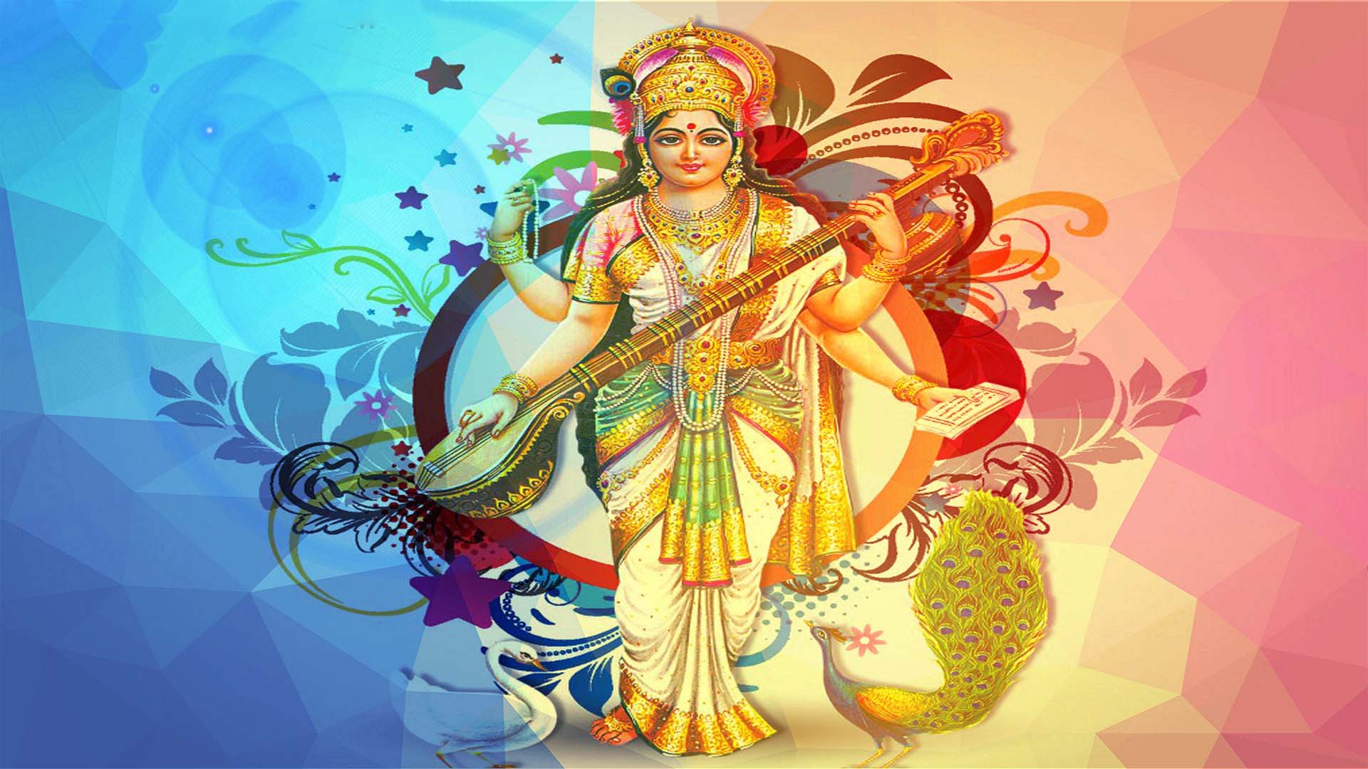 7 Best Goddess Saraswati Wallpapers - Bhakti Time