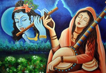 Meera Bai With Krishna Wallpaper Paintings