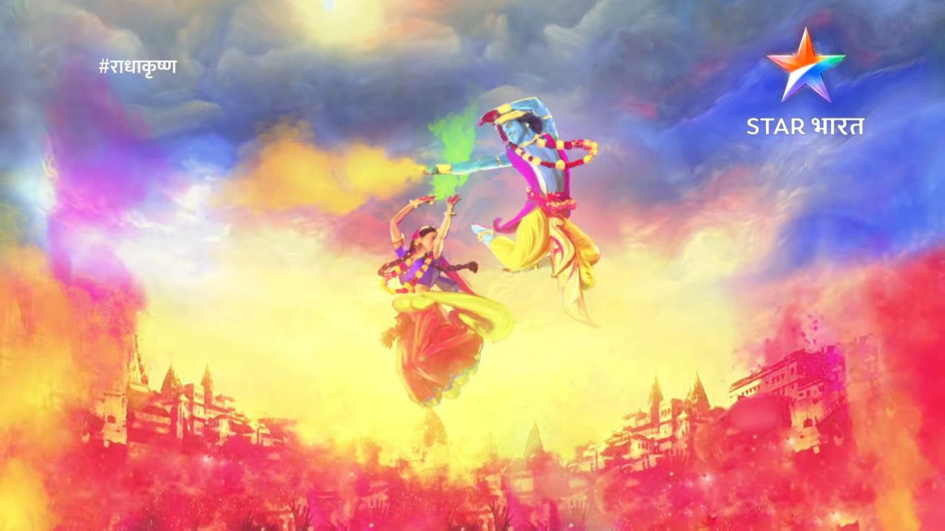 Radha Krishna Hd Holi Wishes Wallpaper - God HD Wallpapers