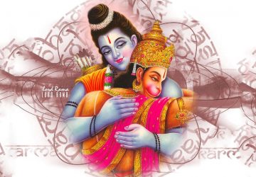 Ram Hanuman Milan Hd Wallpaper