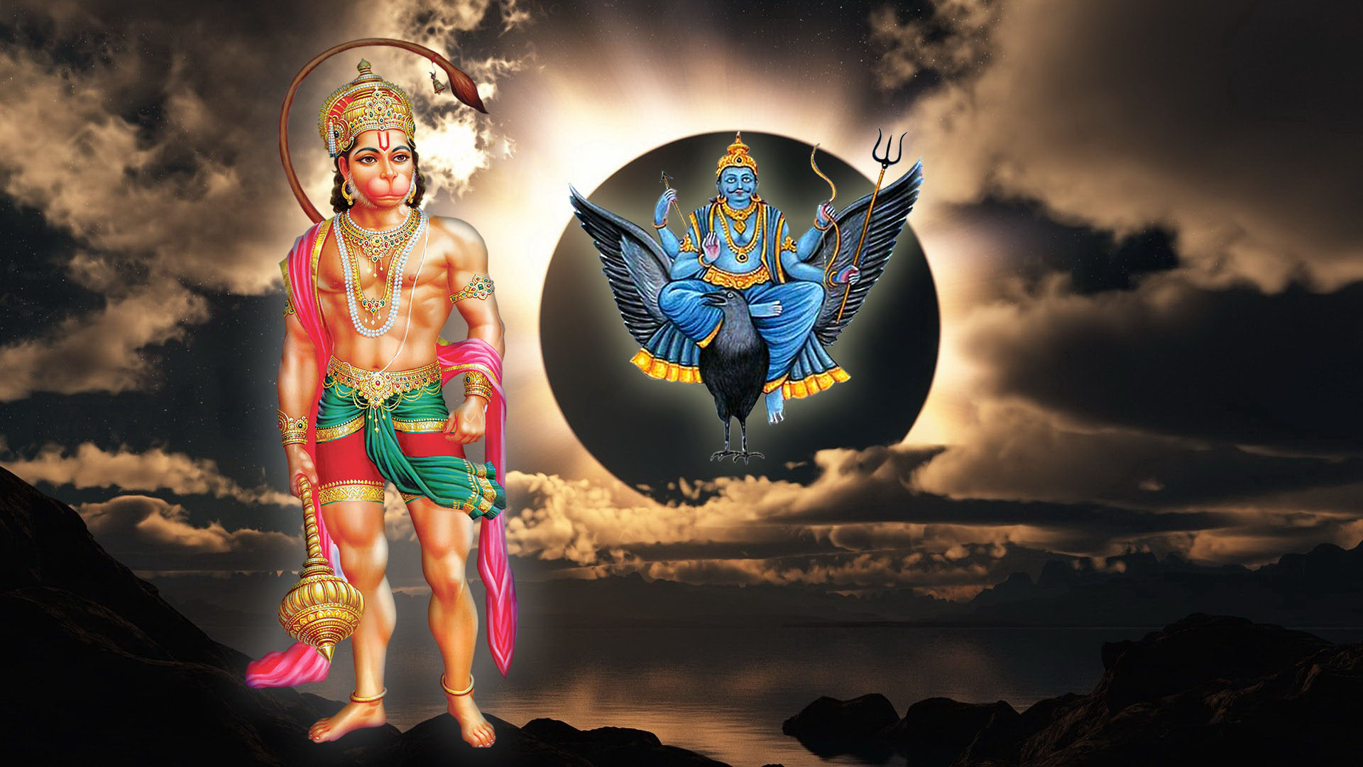 Shani Dev Hanuman Ji Images Hindu Gods And Goddesses