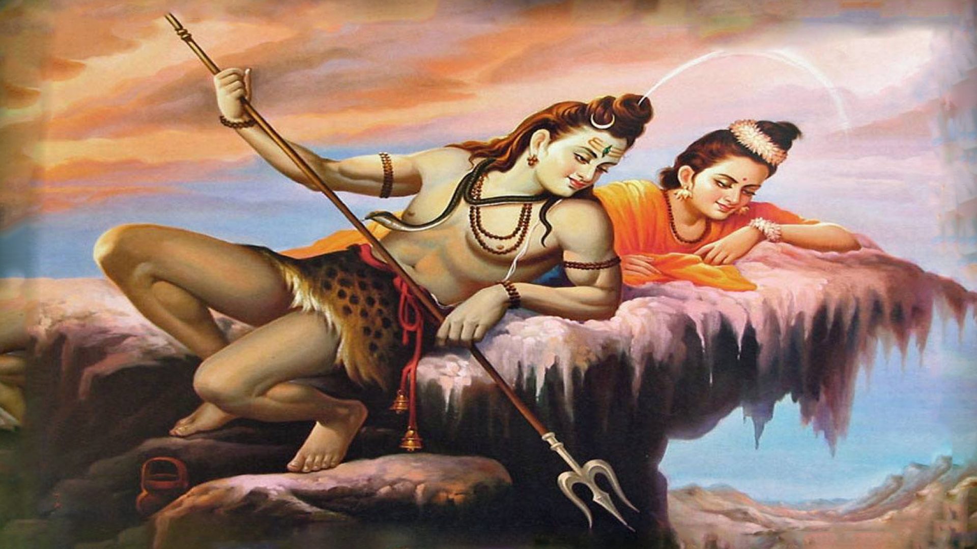 A Match Made in Heaven: Stunning Shiv Parvati HD Wallpapers for Love and Devotion.