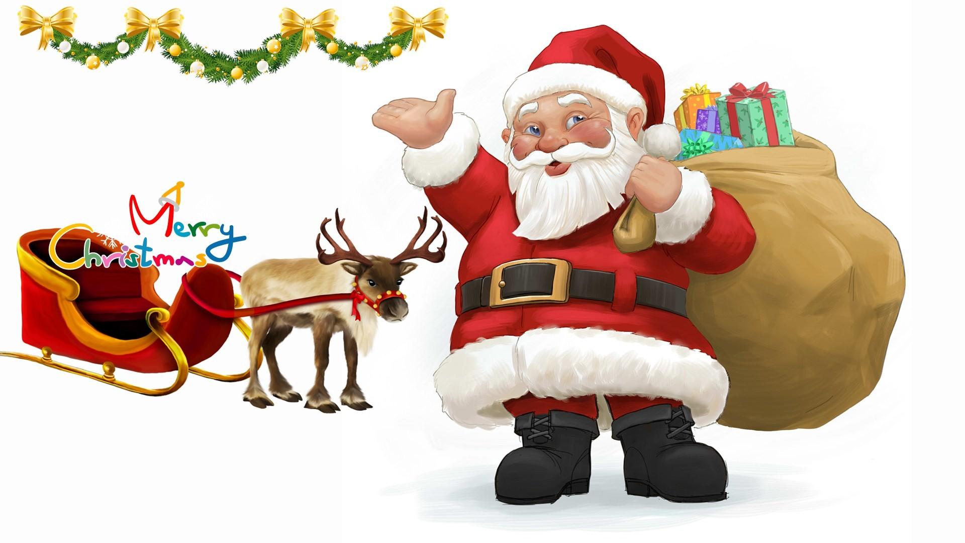 Christmas Pictures Of Santa Clause Desktop Hd Wallpaper 1920×1200 1920×1080  | Festivals