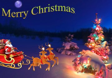 Images Of Santa Claus And Christmas Tree