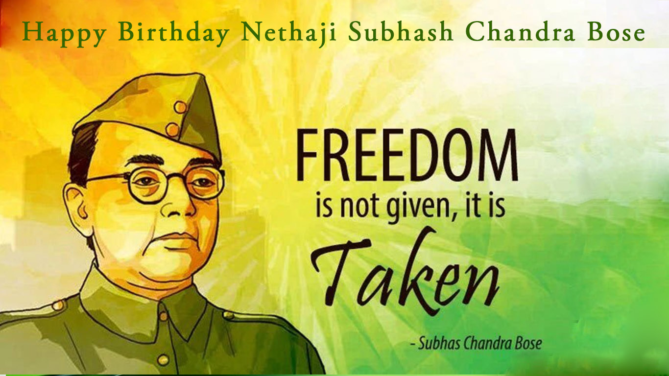 Few Important Lines On Subhash Chandra Bose Happy Birthday Netaji ...