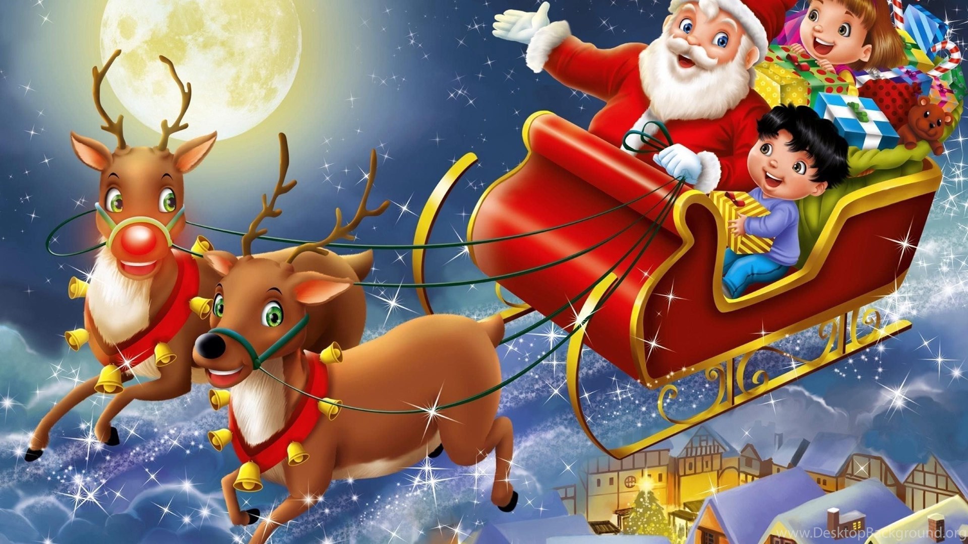 Funny Santa Cartoon Images Pictures Of Santas Sleigh