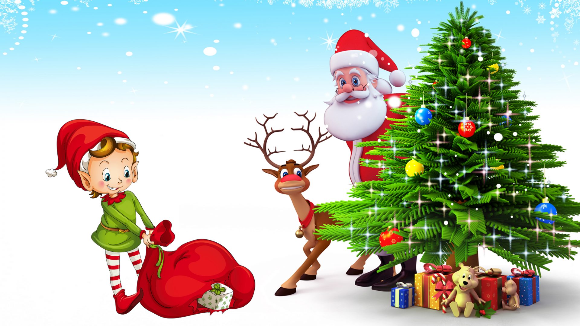 funny santa claus cartoons