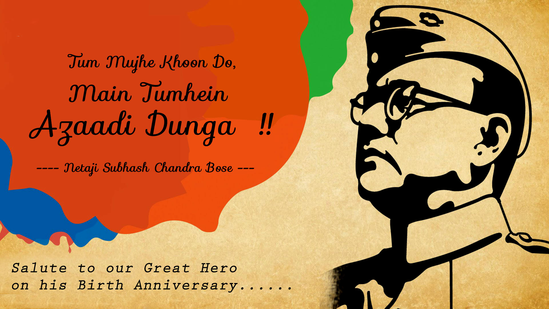 Happy Birthday Netaji Subhash Chandra Bose Images With Quotes - God HD  Wallpapers