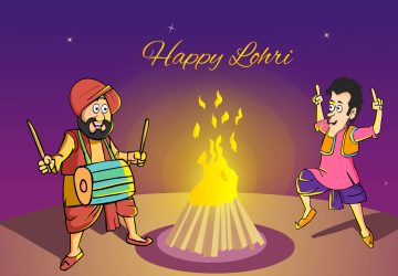 Happy Lohri Cartoon Pictures