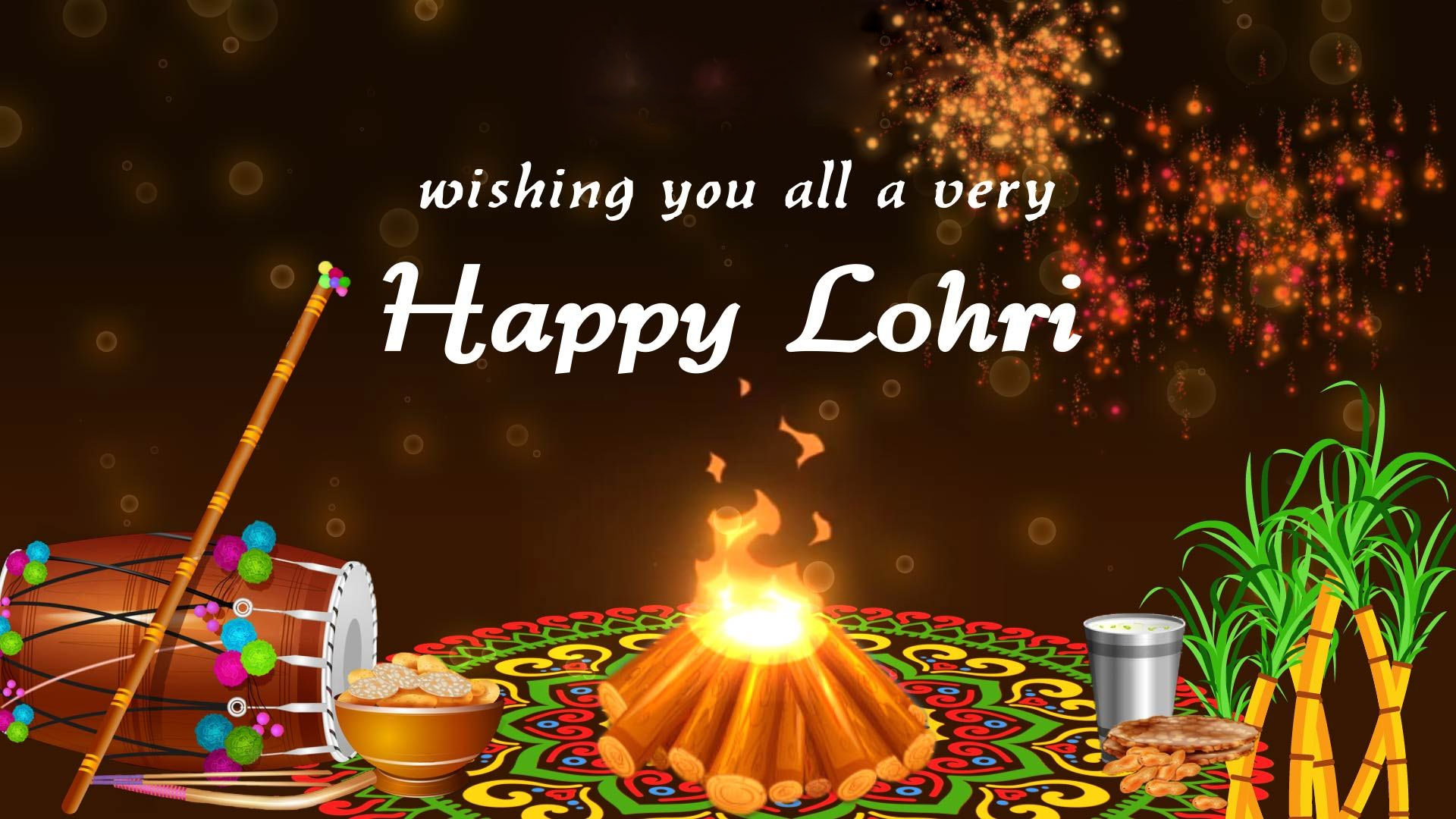 Happy Lohri Wishes Hd Wallpapers Download - God HD Wallpapers