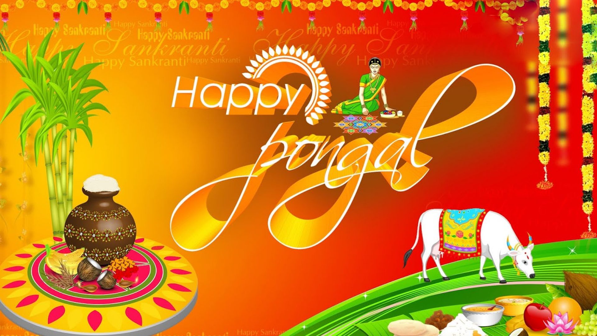 Happy Pongal Hd Wallpapers Pics Tamil Telugu Download | Festivals