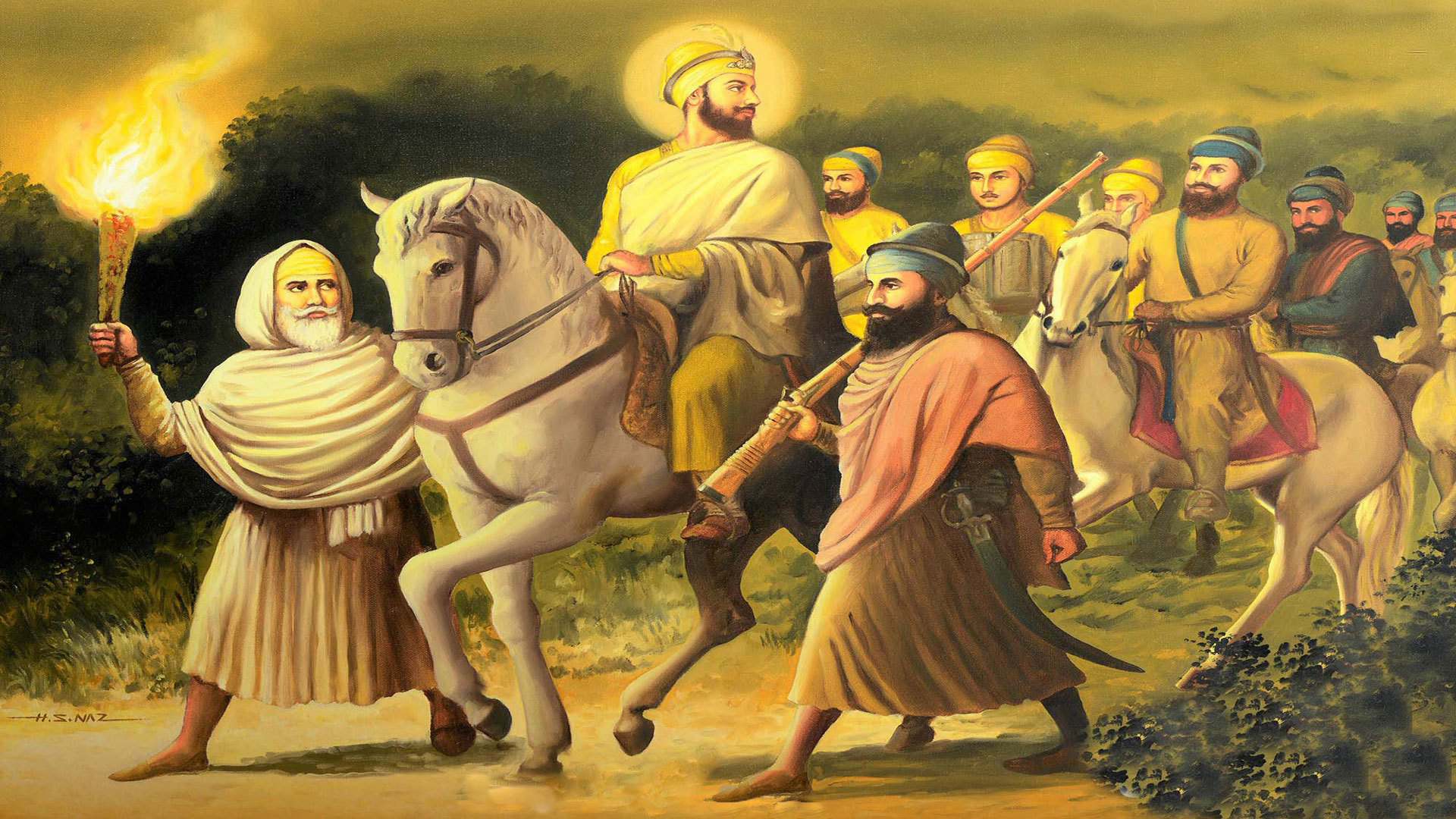 Guru Gobind Singh Ji And Sahibzade