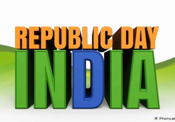 India Republic Day Image With Saffron Green Blue Colors 26 January