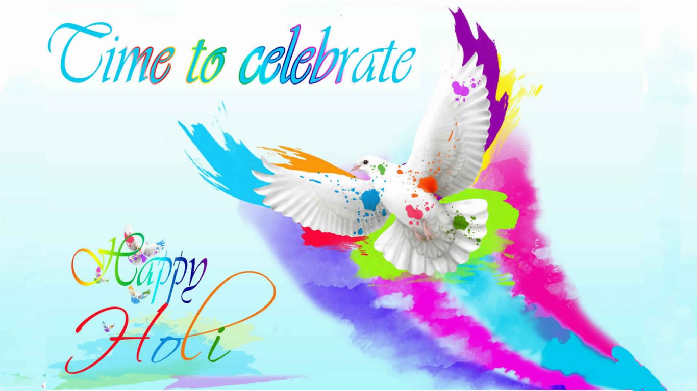 Happy Holi Dhuledi 2019 Hd Colorfull Wallpaper Facebook Whatsapp Image |  Festivals