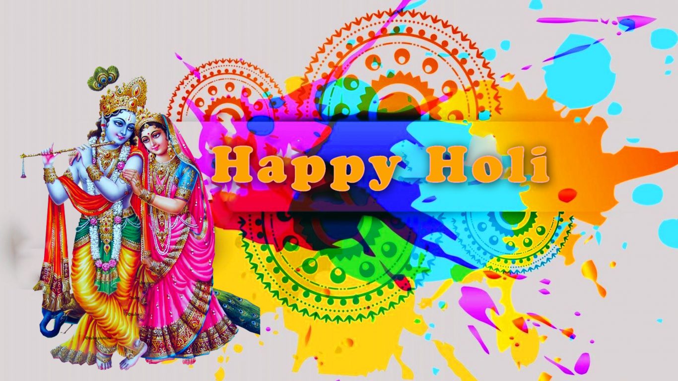 Happy Holi Love Sms Wishes Quotes Image - God HD Wallpapers