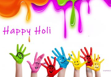 Happy Holi Rainbow Colors Hands Picture