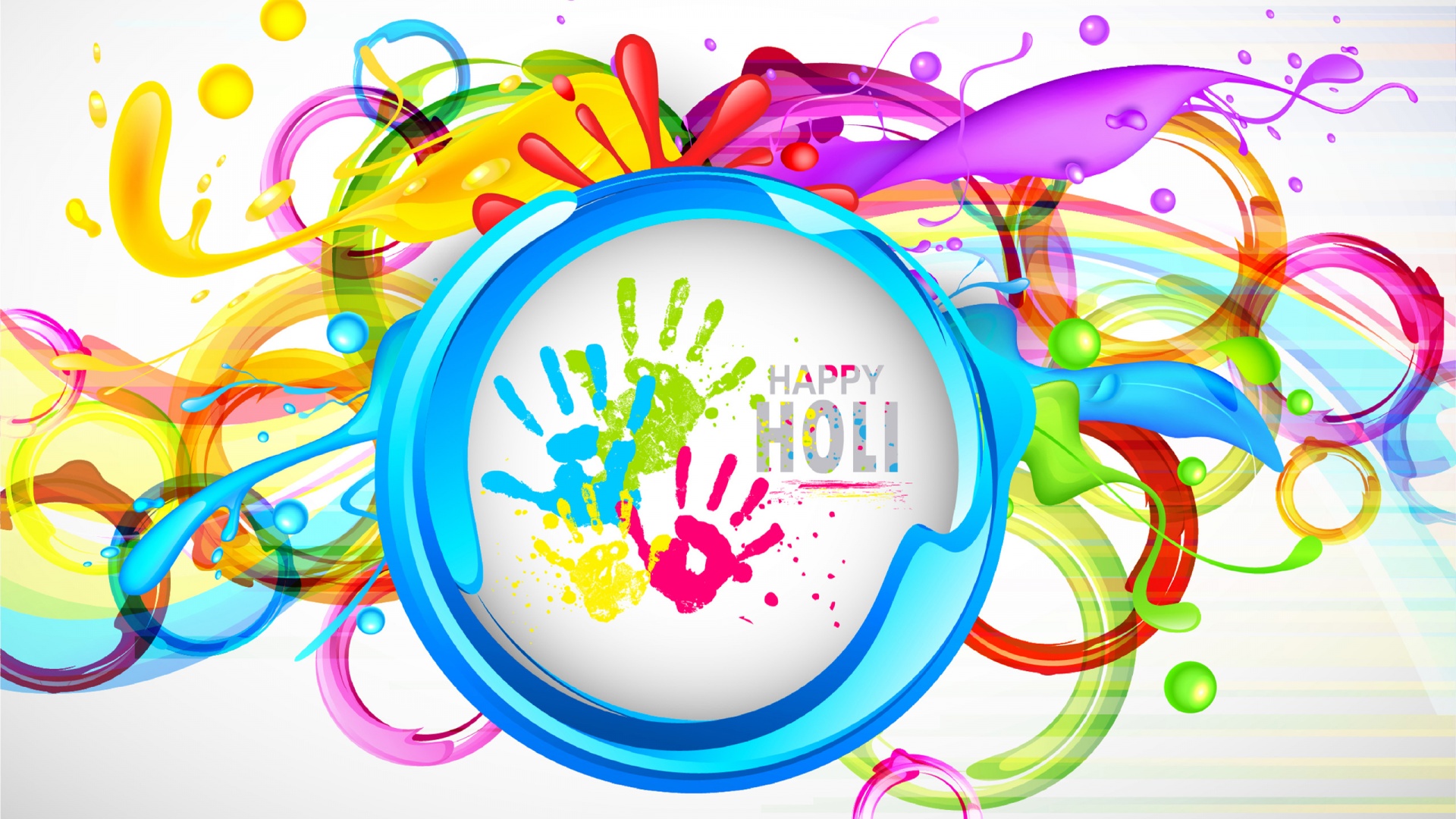 Happy Holi wallpaper Colorful background for Holi Color Festival 6517551  Stock Photo at Vecteezy