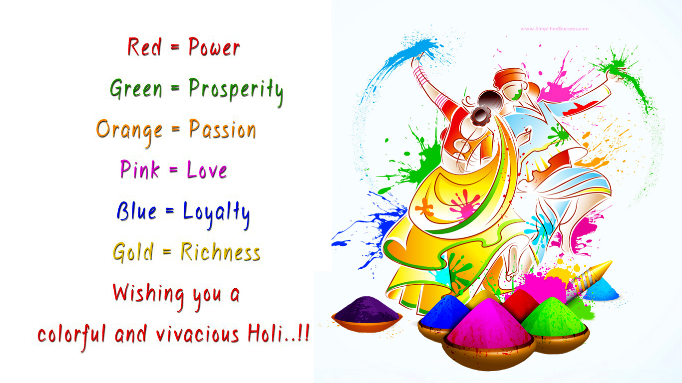 Holi Festival Hindi Greetings Wishes Hd Wallpapers Desktop Laptop Background  | Festivals