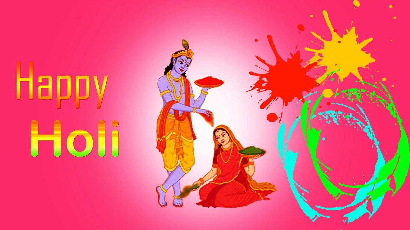 Radha Krishna Holi Hd Wallpaper Download 1920x1080 - God HD Wallpapers