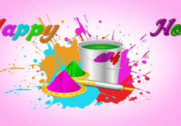 Water Color In Bucket Happy Holi Hd Wallpaper