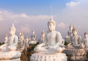 Buddha 4k White Image Thailand High Quality Wallpapers