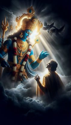 Krishna Arjuna Bhagavad Gita Wallpaper | Mahabharat Divine Wisdom In 4K