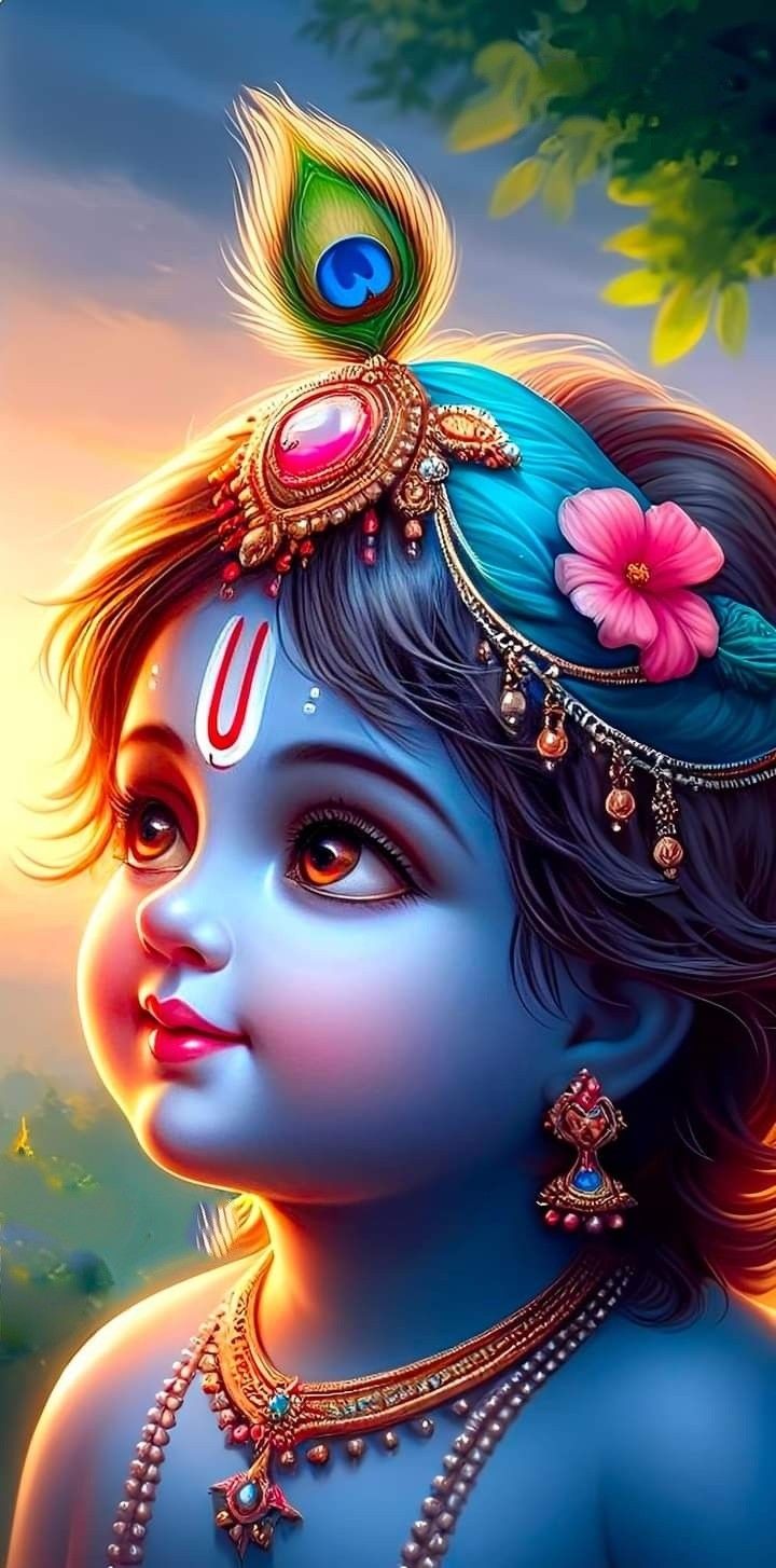 Cute Baby Krishna Wallpaper For Mobile