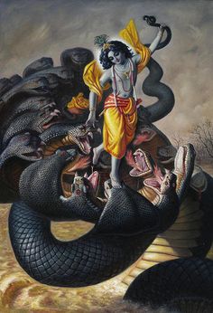 Krishna And Kaliya-Lord Krishna HD Image